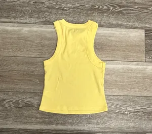Sz XS Yellow Rib Knit Tank Top Adorable!! thumbnail 5