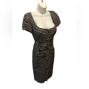 Nanette Lepore Check Me Out Dress Sz. 8 Gingham Full Zip Cottagecore Coquette thumbnail 3
