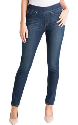 Signature by Levi Strauss Totally Shaping Pull On Skinny Jeans Size 6 Short thumbnail 1