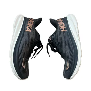 HOKA Clifton 9 Running Shoes Size 7 Wide Black Rose Gold Low Sneakers thumbnail 6