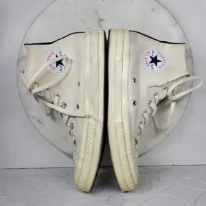 Converse x Comme des Garcons PLAY Chuck 70 High Top Sneakers M7 W9 Heart Logo thumbnail 10