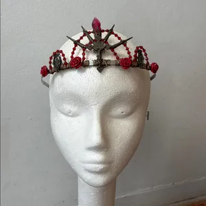 Gothic•Handmade Tiara•Thorns and Roses •Day Of The Dead thumbnail 12