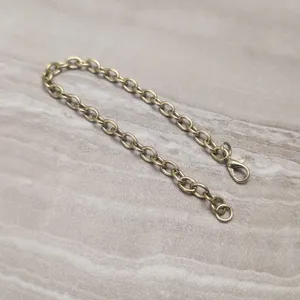Vintage Gold Tone Chain Bracelet 7.5" thumbnail 6