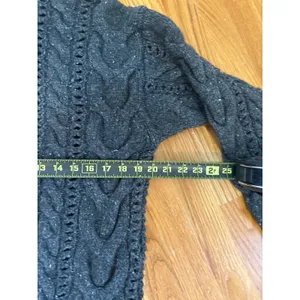Wilfred‎ Aritzia Charcoal Grey Wool Cable Knit Mock Neck Sweater 113600 Small thumbnail 5