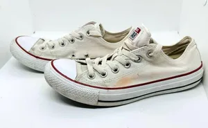 Converse Chuck Taylor All Star Blue Red Low Top Lace Up Shoes Size 8 thumbnail 3