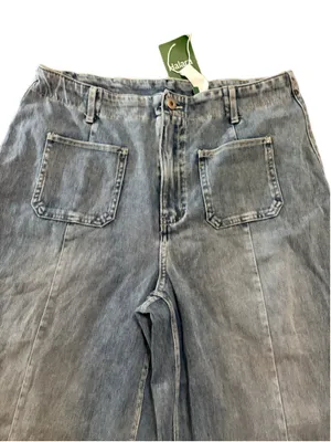 Halara Flex™ High Waisted Pockets Washed Casual Wide Leg Jeans Size Large Tall thumbnail 8