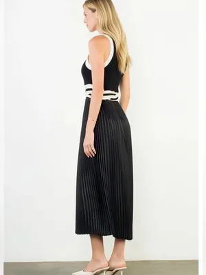 New with Tags THML Mixed Media Midi Dress Sz S thumbnail 4