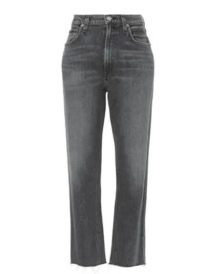 Citizens of Humanity Daphne Crop Jeans Washed Charcoal Gray thumbnail 13