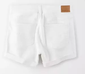 White Denim Midi Shorts thumbnail 3
