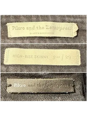 Pilcro Black High Rise Skinny Jeans Size 29 thumbnail 5