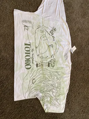 Hot Topic My Neighbor Totoro White Crop Top Size XXL thumbnail 4