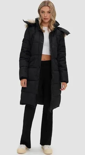 Noize Vegan Puffer Coat Black Size XS thumbnail 1