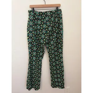 Anthropologie Maeve Size Large Flared Pants Sabine Knit Kick Flare Retro Funky thumbnail 10
