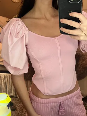 Dee Dee Pink Puff Sleeve Top thumbnail 4