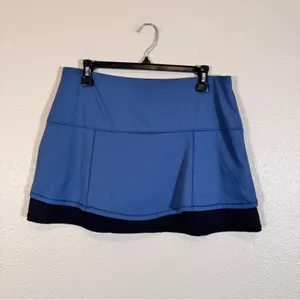Lucky In Love Blue Black Mini Tennis Skort Skirt Womens L Golf Athletic Gorpcore thumbnail 10