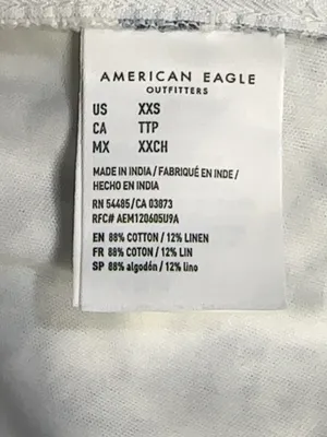 NWT American Eagle Blue Floral Cotton Linen Mini Skirt XXS thumbnail 7
