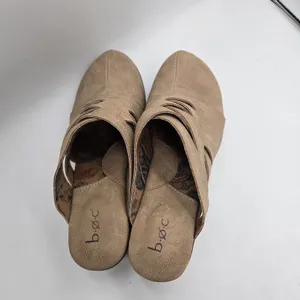 BOC BORN Johana Women's 8.5 Mule Clogs Shoes Taupe Brown Slip-On Shoes Braided thumbnail 10