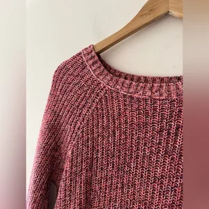 American Eagle‎ Pink and Purple Cotton Sweater thumbnail 2