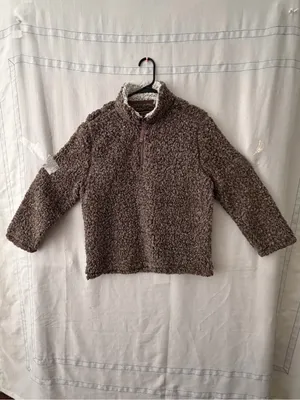 True Grit Sherpa Fleece Quarter Unisex size L Zip Pullover Excellent(C48) thumbnail 4