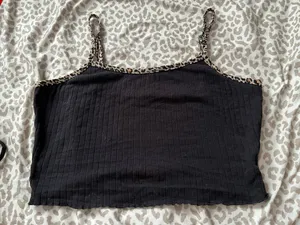 Shein Cheetah Print Crop Top Tank thumbnail 1