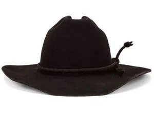 NEW Monrowe Wool Cowboy Hat S Black Western Felt Southwestern REVOLVE Exclusive thumbnail 1