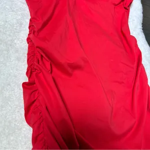 Tiger Mist Red Millie Ruched Mini Dress thumbnail 5
