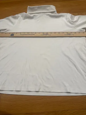 L.L.Bean white turtle neck size xlarge . thumbnail 2