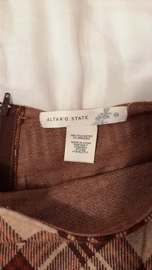 Altar'd State Plaid Skirt thumbnail 2