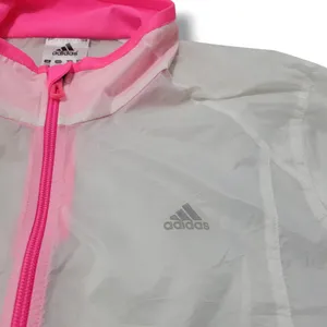 Adidas Jacket Size Small Semi-Sheer Windbreaker Jacket Running Athleisure Flaws thumbnail 3
