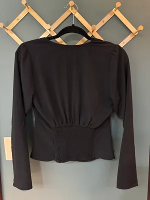 Long-Sleeve Deep-V Top thumbnail 2