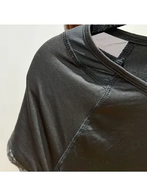 APANA Black Short Sleeve Athletic Shirt thumbnail 3