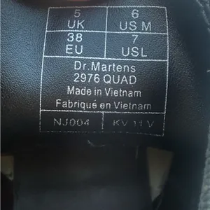 DR MARTENS 2976 QUAD UNISEX White Leather Ankle Boots 6 men’s 7Ladies thumbnail 8
