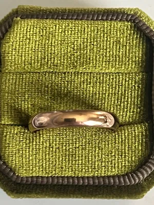 Classic/Sleek Titanium Steel Rose Golden Polished Finish 4mm Band Size 9 thumbnail 2