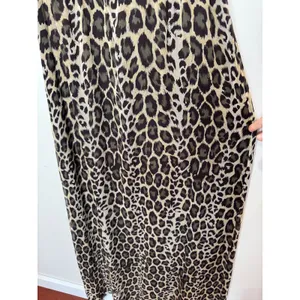 Y2K Arden B Leopard Print Silk Maxi‎ Dress Sz 6 Brown Tan Green Gold thumbnail 6
