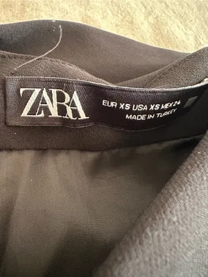Zara Black Wrap Tie Skort XS thumbnail 3