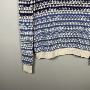 BDG Waffle‎ Knit Long Sleeves Multi Color Blue Womens preppy Sweater Size S thumbnail 2
