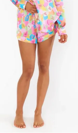 Show me your MuMu PJ shorts Sweetheart Candy Print Lounge Shorts - Pastel Multi thumbnail 1