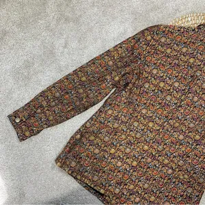 Coldwater Creek Tapestry Multicolor Brocade Jacquard Button Front Top Jacket M thumbnail 10
