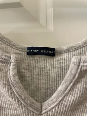 Brandy Melville Grey Top thumbnail 4