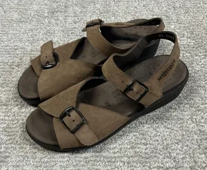 Mephisto Air Relax Sandals Women 6 Brown Leather Strap Buckle EU 37 Comfort thumbnail 1