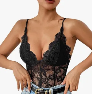 Ewigelebe Lace Bodysuit Womens Sexy Lingerie Tummy. thumbnail 1