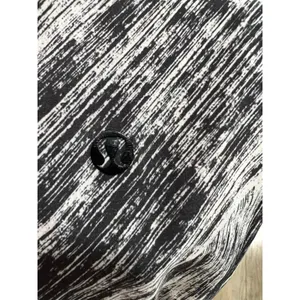 Lululemon Jet Crop Full-On Luon Heat Wave White‎ Black Jogger Pants 4 thumbnail 2