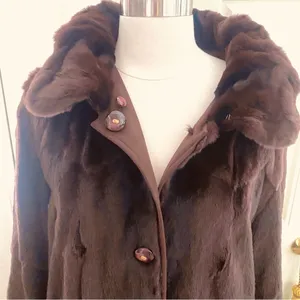 🌹Hp🌹Vintage Luxury Reversible Fur & Suede Long Coat thumbnail 12
