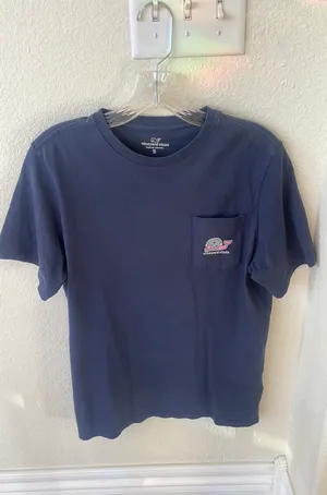 Vineyard Vines Navy Cowboys Shirt thumbnail 1