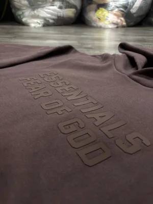 Essentials Fear of God Plum Hoodie Small thumbnail 2