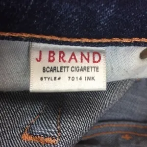 J Brand Dark‎ Blue INK Scarlett Cigarette Jeans thumbnail 7
