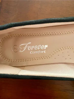Black Ballet Flats with Cushioned Insole Size 7 thumbnail 2