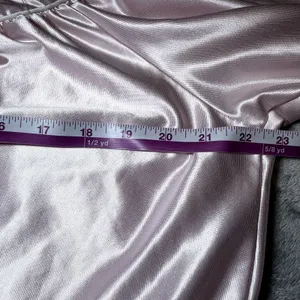 Vintage Jessica Alexander Womens Size XL Pink Satin Nightgown Embroidered Lace thumbnail 8