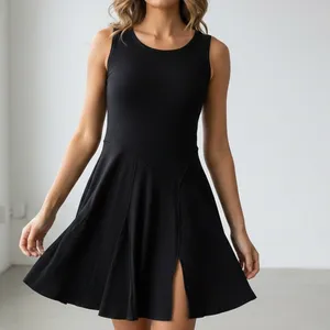 Halara Ribbed Tank Dress Black Size XS New thumbnail 2