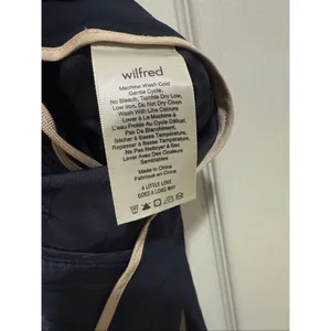 Aritzia Wilfred tie front cropped trouser pants size 10 thumbnail 5